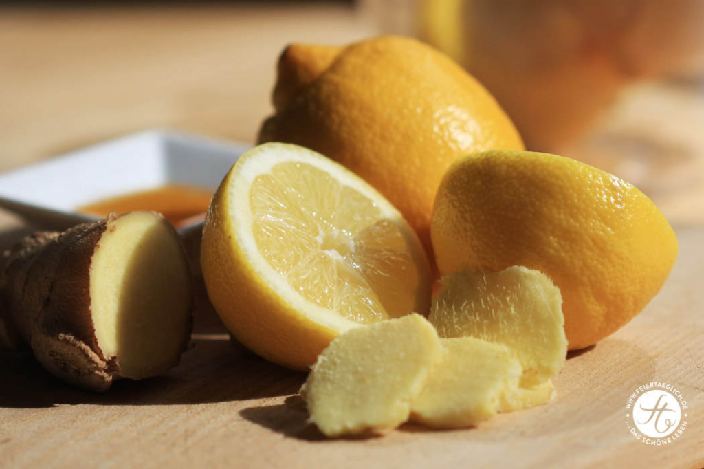 Immunboost – Frischer Ingwer-Zitronen-Tee – feiertäglich…das schöne Leben