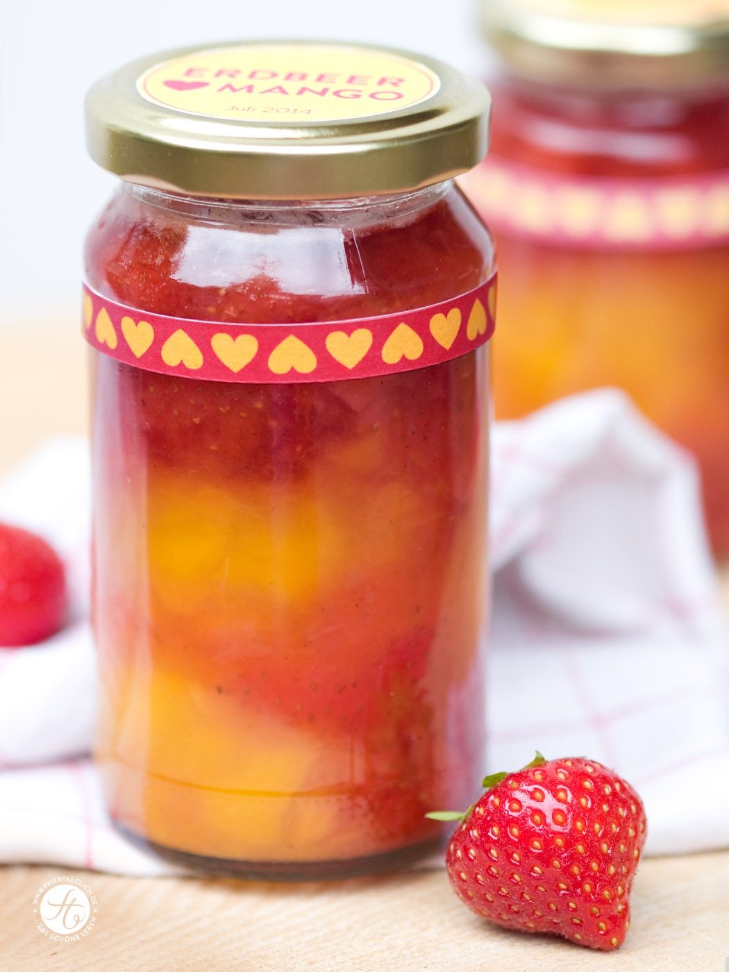 Erdbeer liebt Mango Marmelade – ganz ohne Zucker! – feiertäglich…das ...